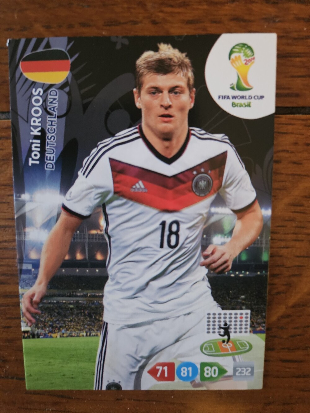 Toni Kroos Germany World Cup Trading Card - White & Red Jersey